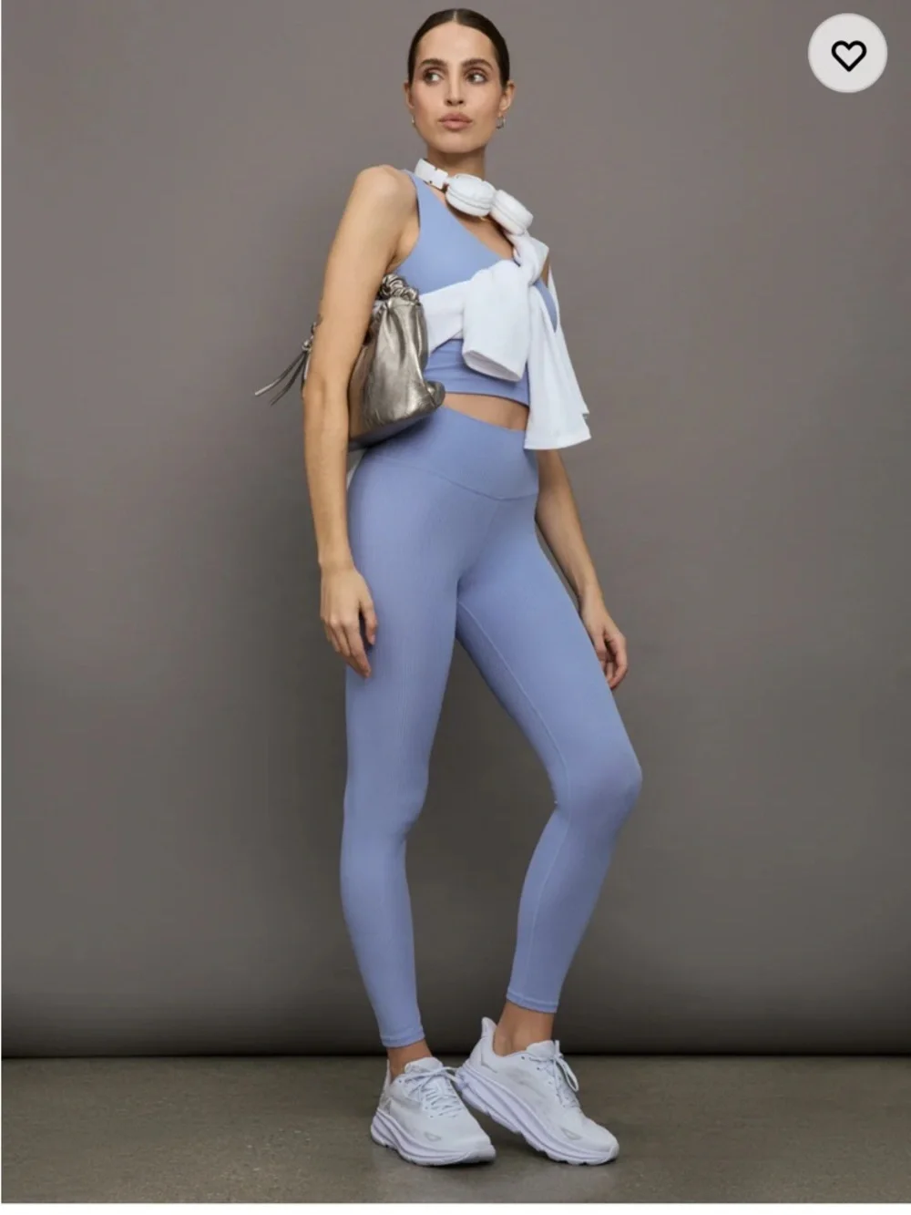 CARBON38 High Rise Ribbed Legging blue size large - Picture 1 of 6